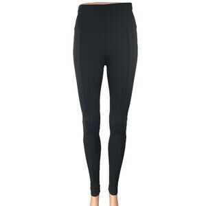 Live The Process Black High Waist Pull-On Athletic Yoga Leggings Pants Size XS